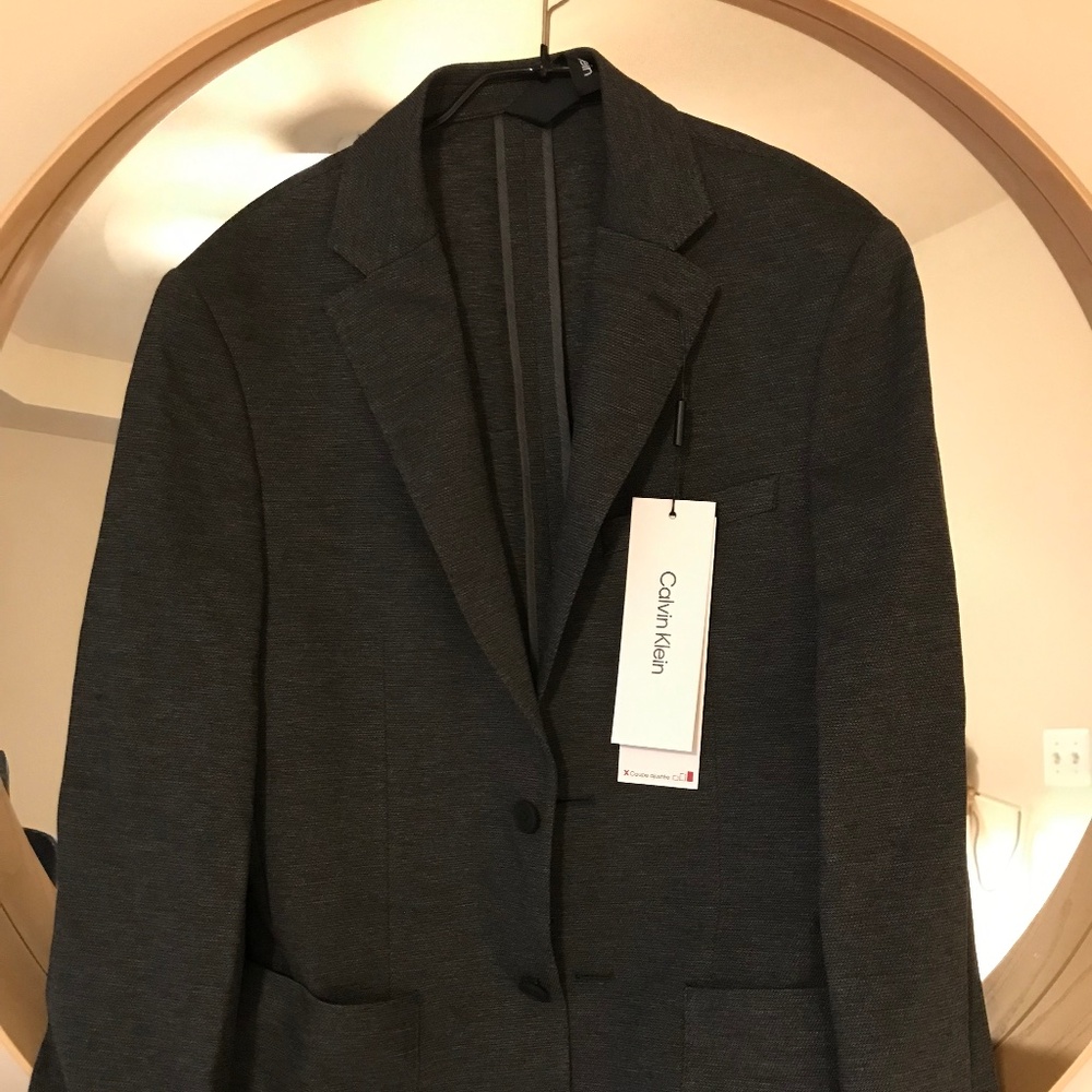 Calvin Klein slim-fit knit sport coat